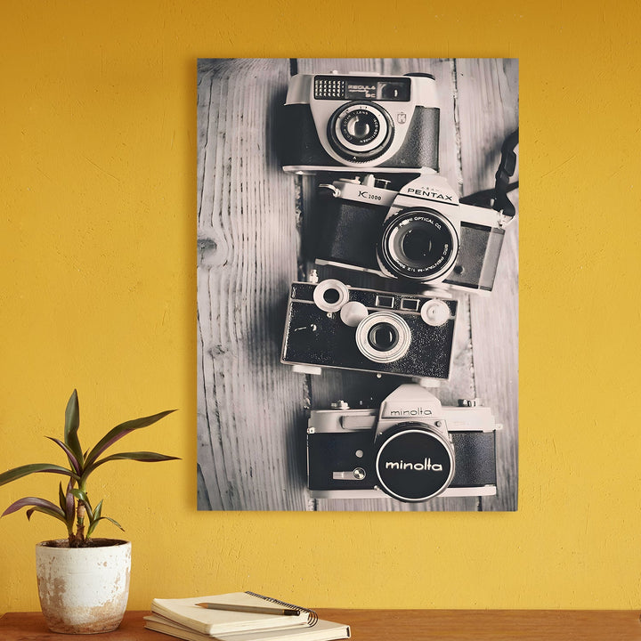 Shutter Nostalgia Wall Art Painting, HD Canvas Print, Framed, Ready to Hang. (POMWA314)