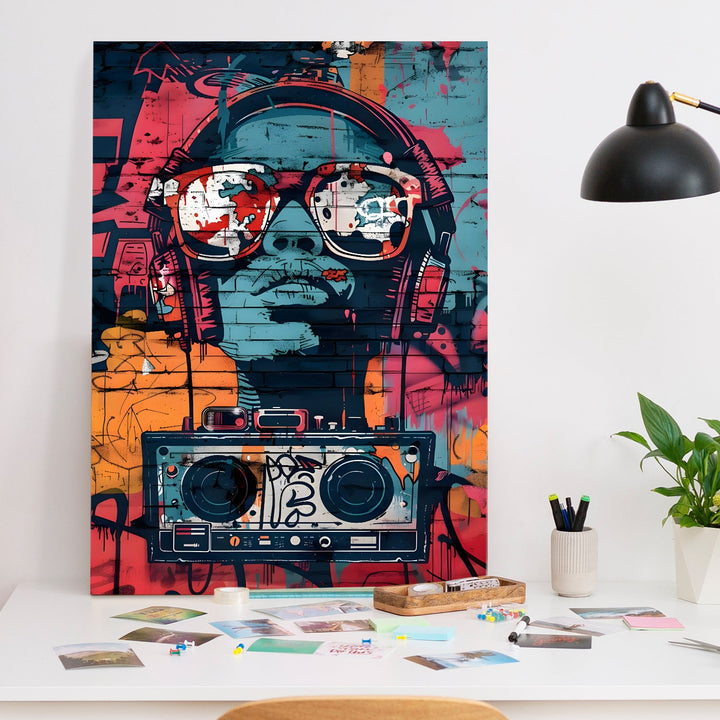 Old School Flow Wall Art Painting, HD Canvas Print, Framed, Ready to Hang. (POMWA274)