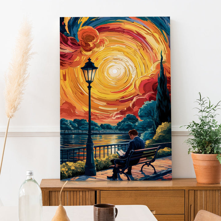 Whirlwind of Thought Wall Art Painting, HD Canvas Print, Framed, Ready to Hang. (POMWA174)