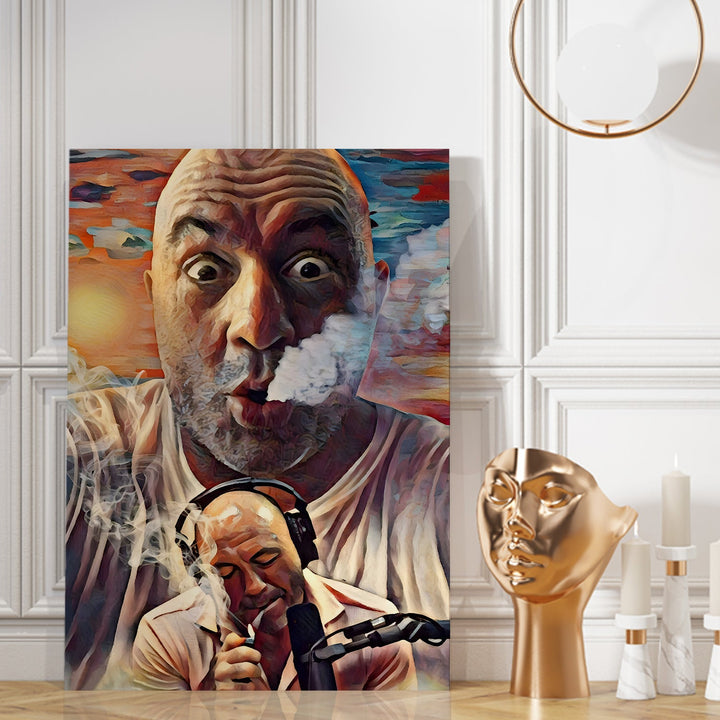 Smoke & Thoughts – Bold Artistic Portrait Wall Art, HD Canvas Print, Framed, Ready to Hang. (POMWA330)