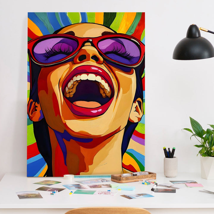 Unstoppable Joy Wall Art Painting, HD Canvas Print, Framed, Ready to Hang. (POMWA233)