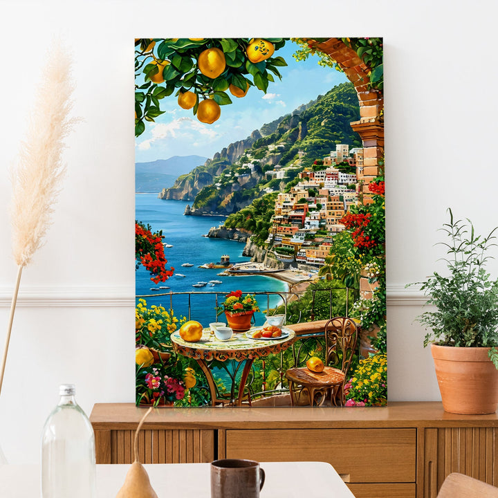 Seaside Serenity Wall Art Painting, HD Canvas Print, Framed, Ready to Hang. (AMWA15)