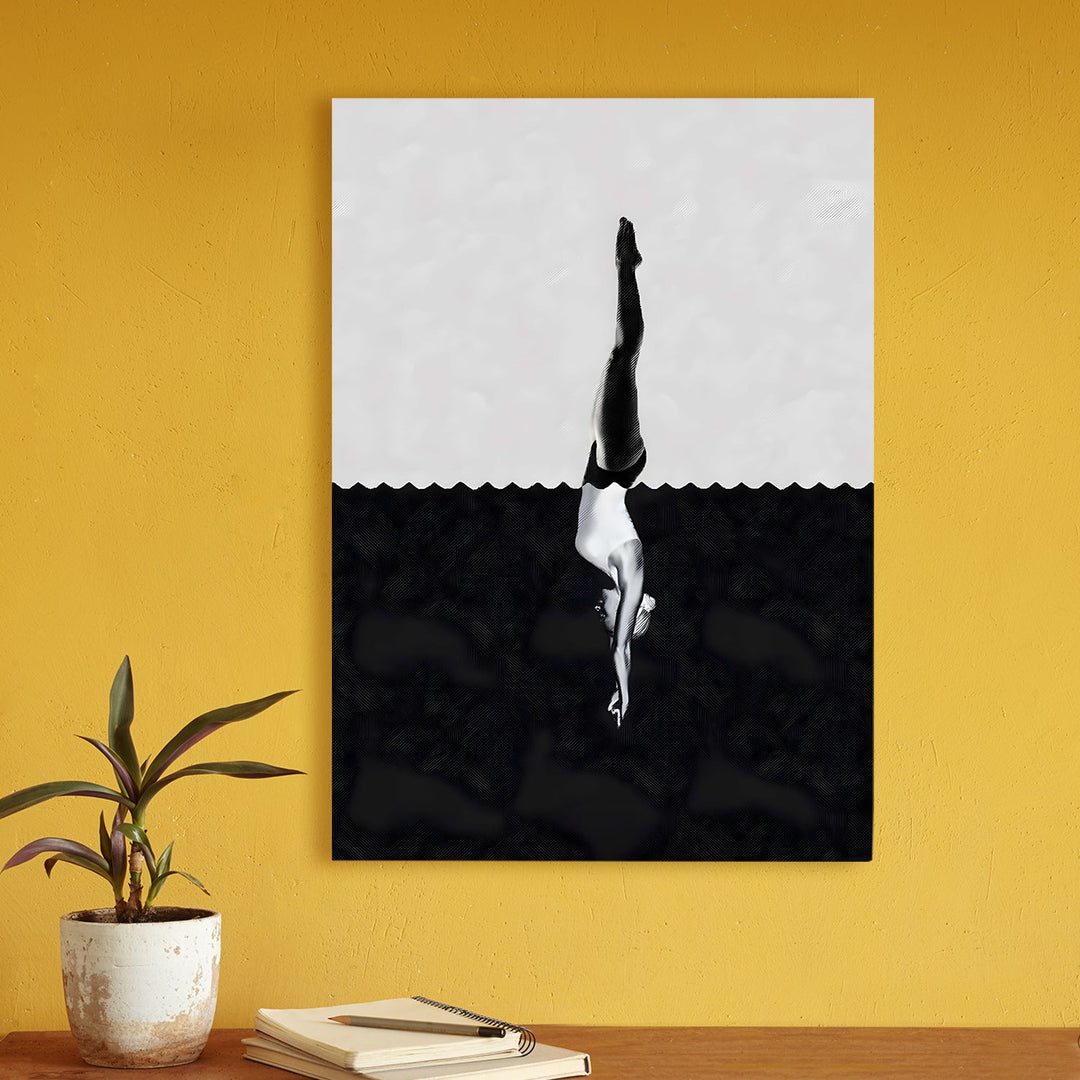Depth of Perception Wall Art Painting, HD Canvas Print, Framed, Ready to Hang. (ABMWA134)