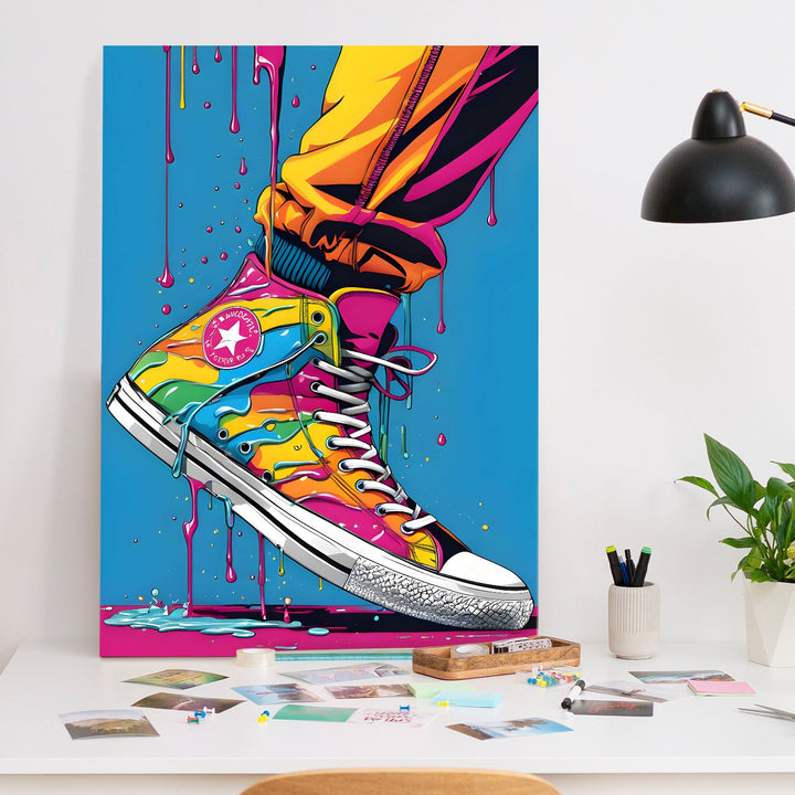 Pop Sole Chronicles Wall Art Painting, HD Canvas Print, Framed, Ready to Hang. (POMWA253)