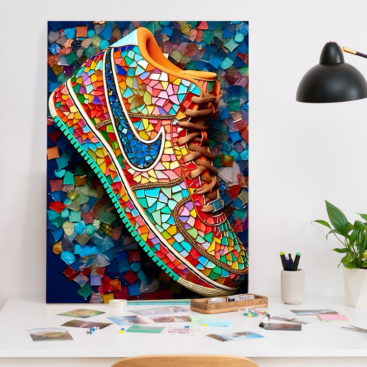 Street Glass Drip Wall Art Painting, HD Canvas Print, Framed, Ready to Hang. (POMWA269)