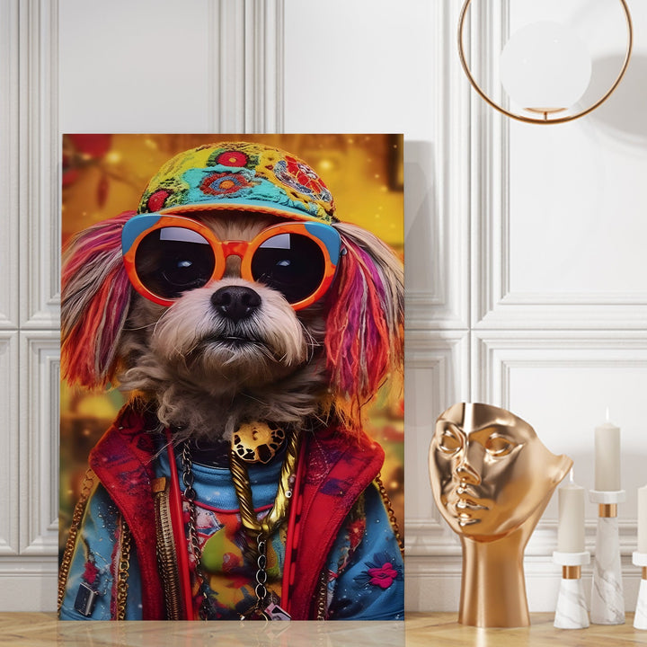 Fur-tastic Vogue Wall Art Painting, HD Canvas Print, Framed, Ready to Hang. (AMWA41)
