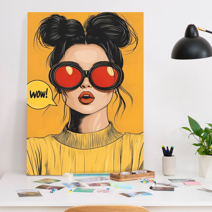 Stunned in Style Wall Art Painting, HD Canvas Print, Framed, Ready to Hang. (POMWA245)