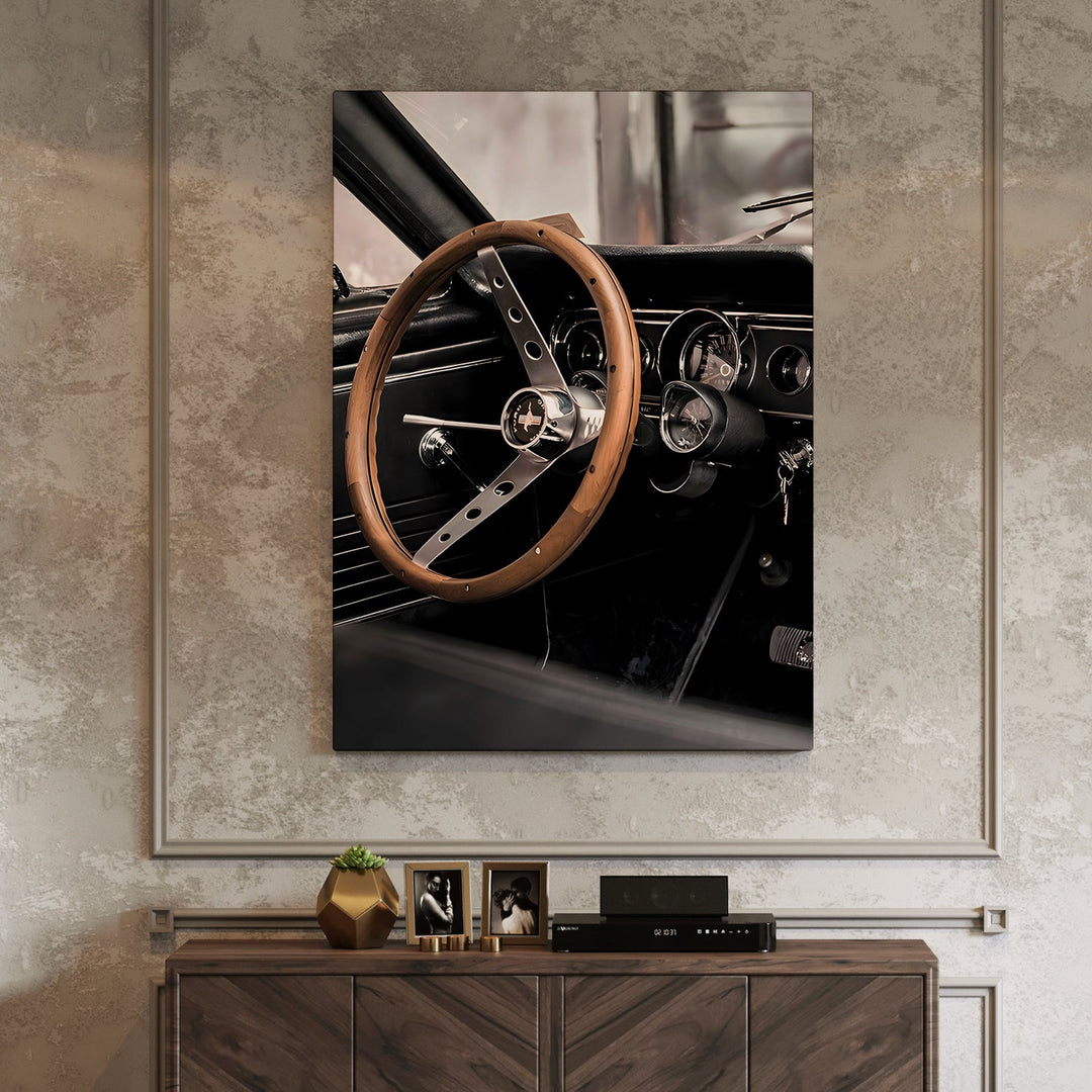 Muscle Car Elegance Wall Art Painting, HD Canvas Print, Framed, Ready to Hang. (VINWA155)