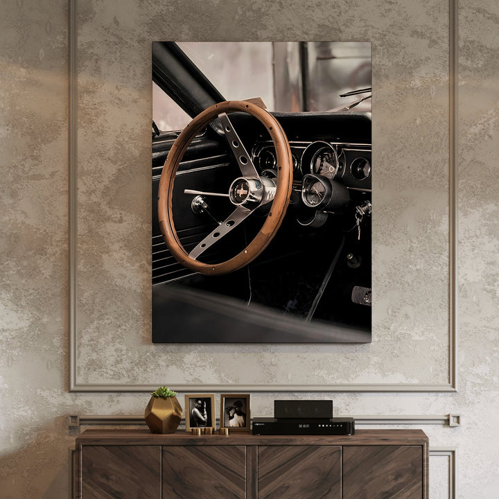 Muscle Car Elegance Wall Art Painting, HD Canvas Print, Framed, Ready to Hang. (VINWA155)