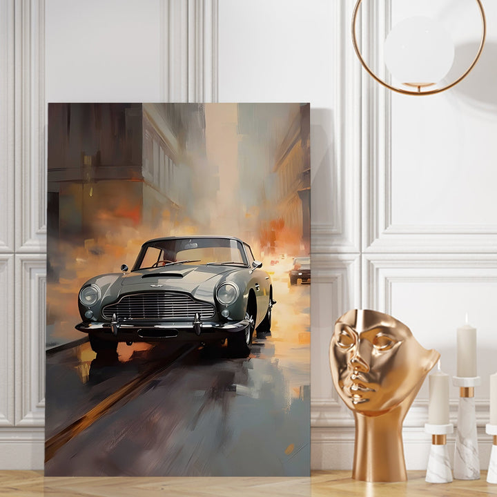 Silhouette of Speed Wall Painting, HD Canvas Print, Framed, Ready to Hang. (POMWA203)