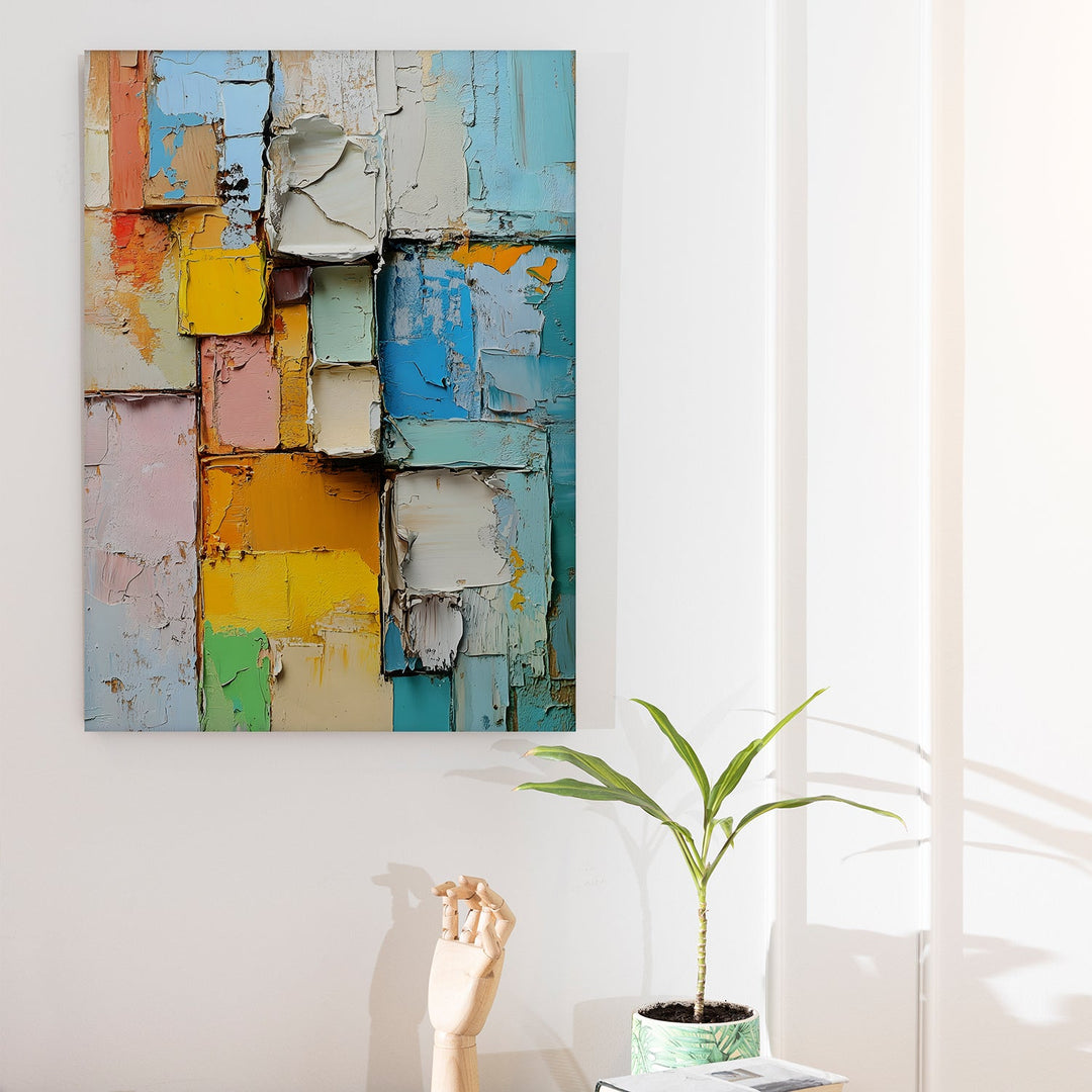 Textured Symphony Wall Art Painting, HD Canvas Print, Framed, Ready to Hang. (TGMWA88)