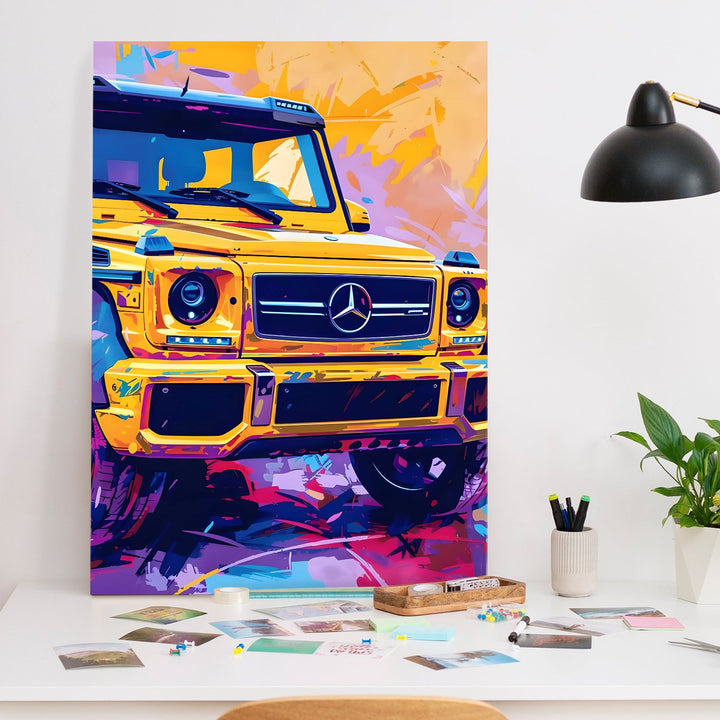 G-Wagon Pop Wall Art Painting, HD Canvas Print, Framed, Ready to Hang. (POMWA226)