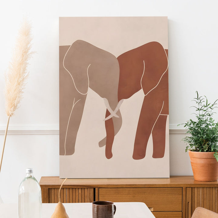 Boho and Chic Art Canvas Gallery Wrap Painting | Eclectic Modern Art Theme (BOWA19)