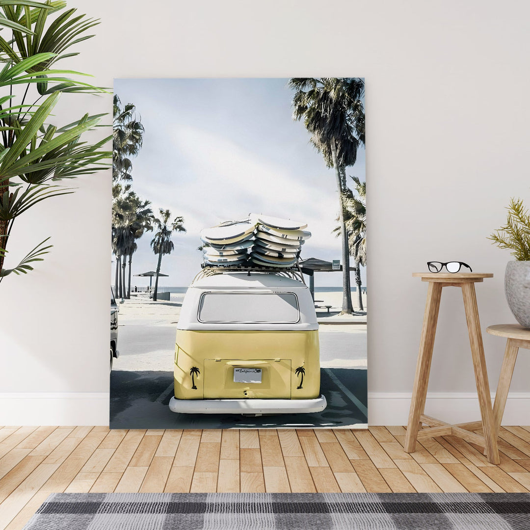 California Dreaming Wall Art Painting, HD Canvas Print, Framed, Ready to Hang. (VINWA154)