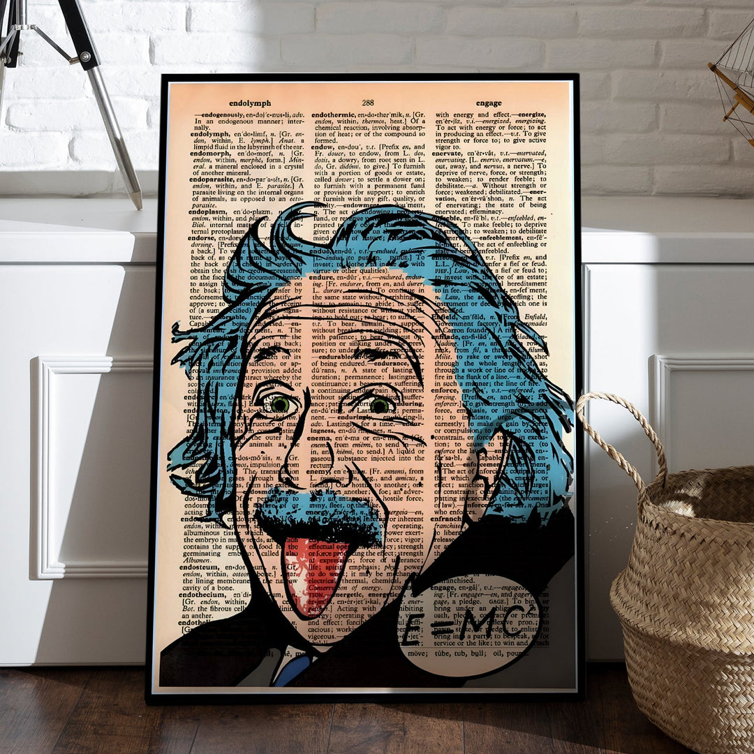 Graffiti Science Icon Wall Art Painting, HD Canvas Print, Framed, Ready to Hang. (POMWA313)