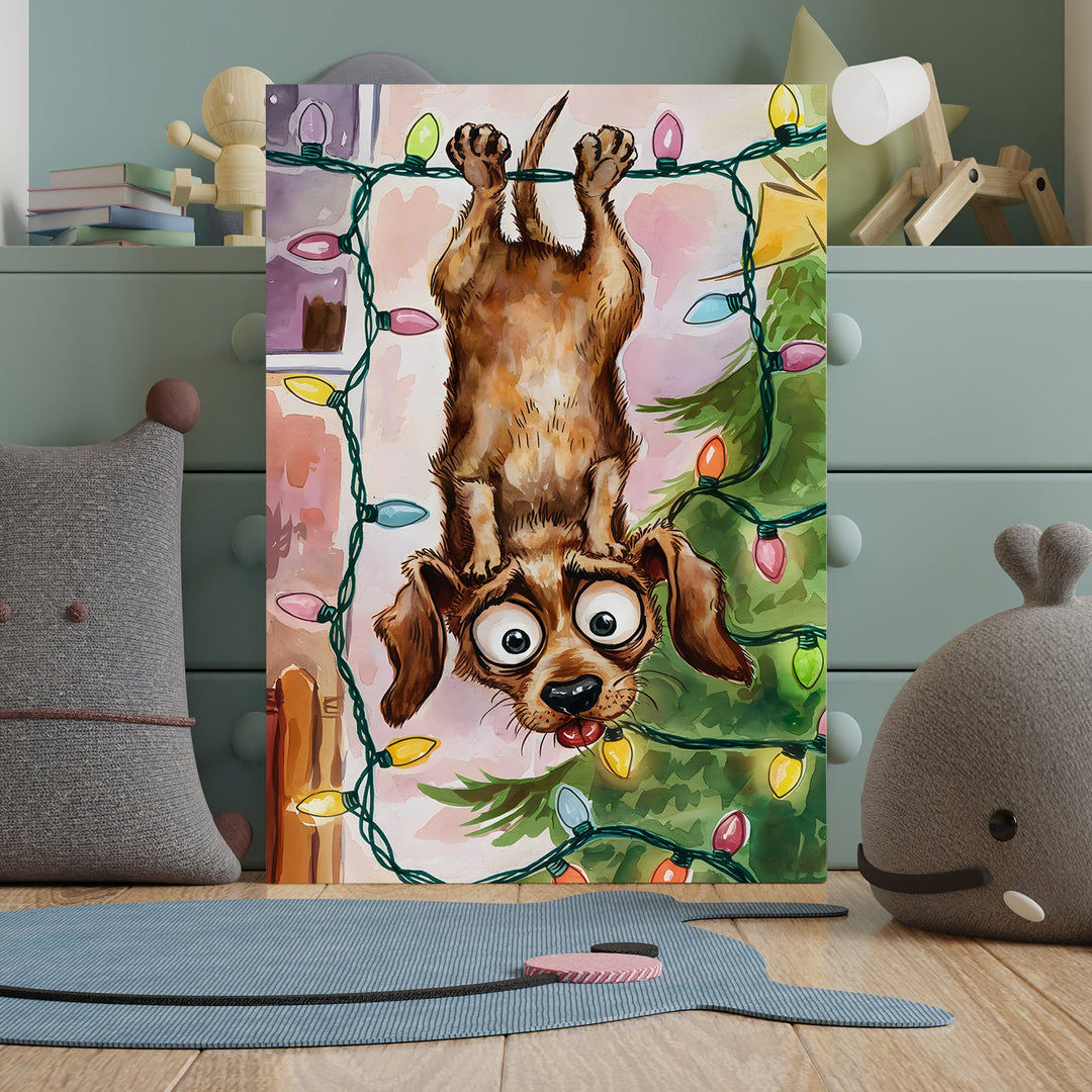Flipped Festivities Wall Art Painting, HD Canvas Print, Framed, Ready to Hang. (CTNWA111)