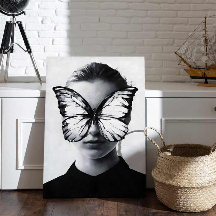 Butterfly Vision Wall Art Painting, HD Canvas Print, Framed, Ready to Hang. (ABMWA137)