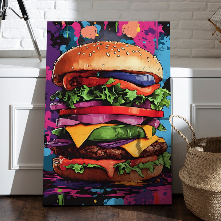 Stacked & Sassy Wall Art Painting, HD Canvas Print, Framed, Ready to Hang. (POMWA272)