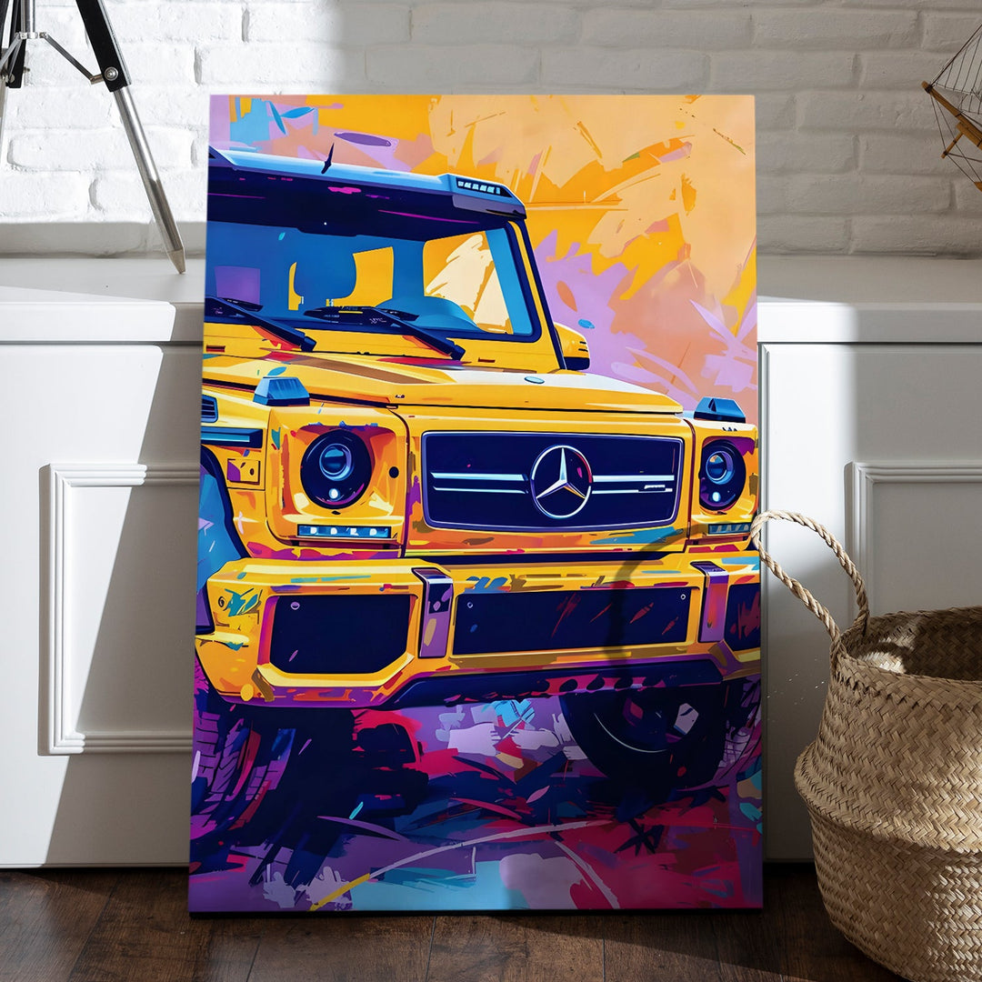 G-Wagon Pop Wall Art Painting, HD Canvas Print, Framed, Ready to Hang. (POMWA226)