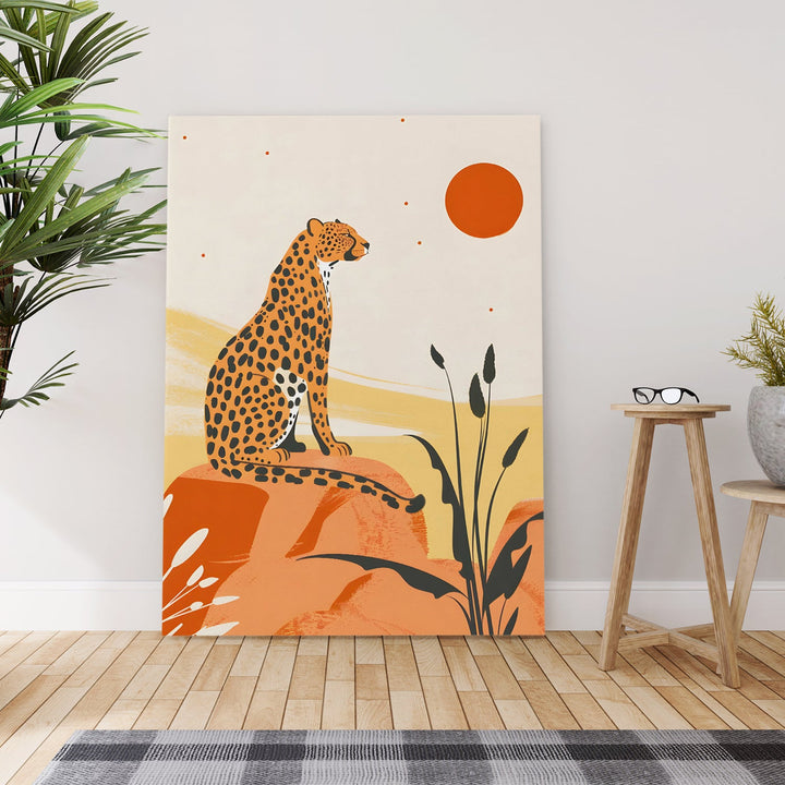 Desert Sentinel Wall Art Painting, HD Canvas Print, Framed, Ready to Hang. (BOWA02)
