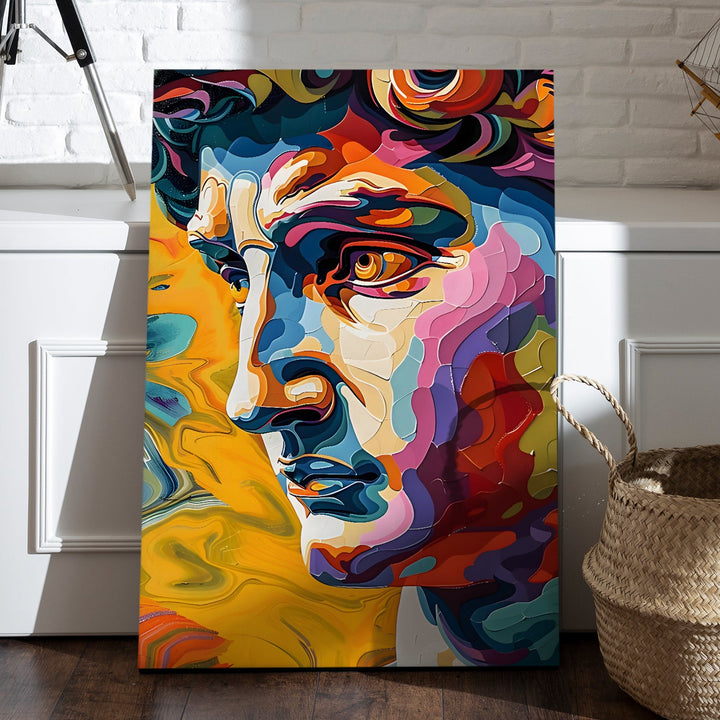 Chromatic Gaze Wall Art Painting, HD Canvas Print, Framed, Ready to Hang. (POMWA252)