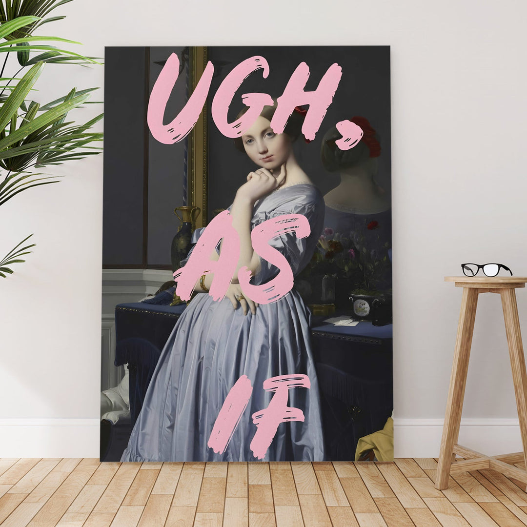 Pastel Snark Wall Art Painting, HD Canvas Print, Framed, Ready to Hang. (POMWA297)