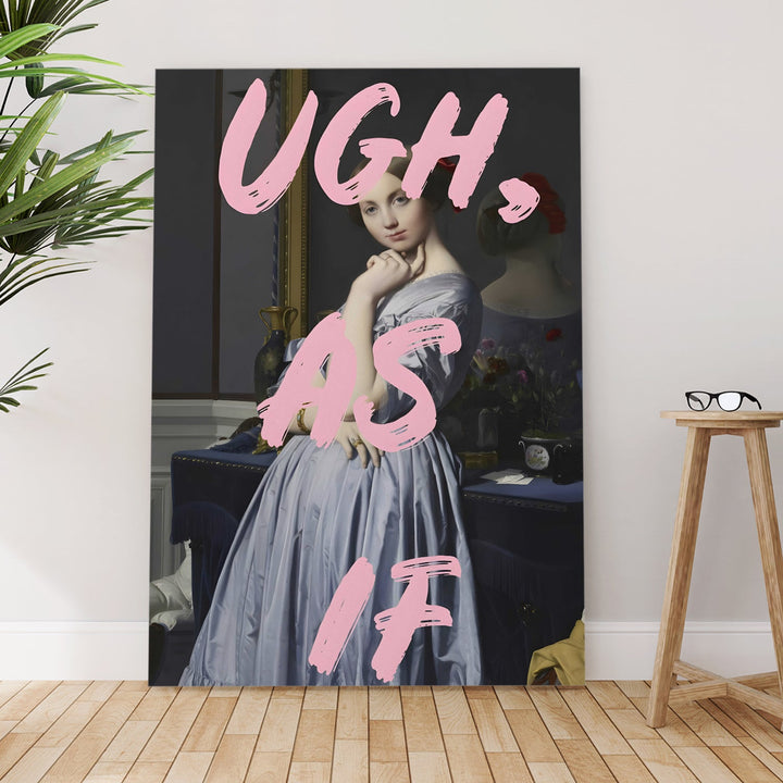 Pastel Snark Wall Art Painting, HD Canvas Print, Framed, Ready to Hang. (POMWA297)