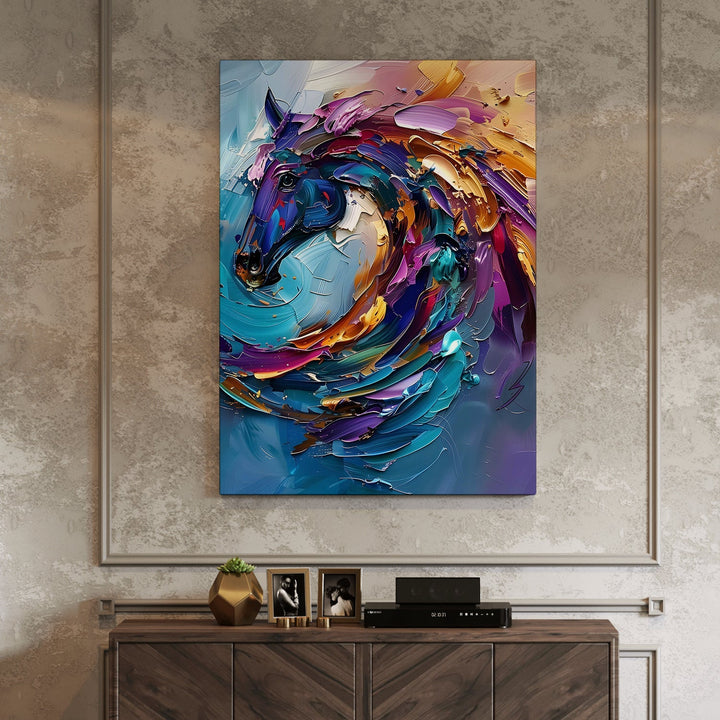 Whirlwind Majesty Wall Art Painting, HD Canvas Print, Framed, Ready to Hang. (ABMWA126)