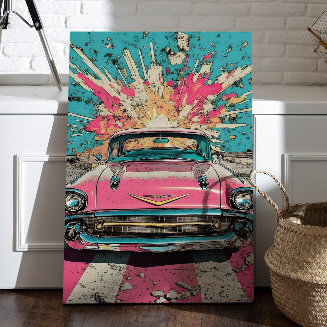 Explosive Classics Wall Art Painting, HD Canvas Print, Framed, Ready to Hang. (POMWA211)