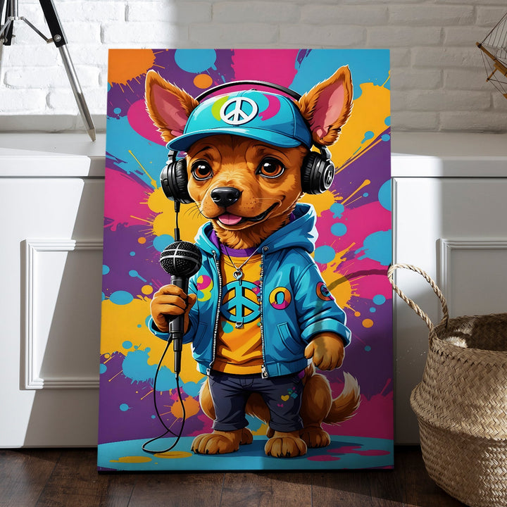 Rap Star Rover Wall Art Painting, HD Canvas Print, Framed, Ready to Hang. (POMWA275)