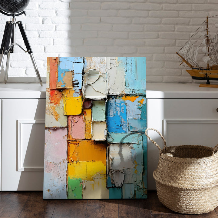 Textured Symphony Wall Art Painting, HD Canvas Print, Framed, Ready to Hang. (TGMWA88)