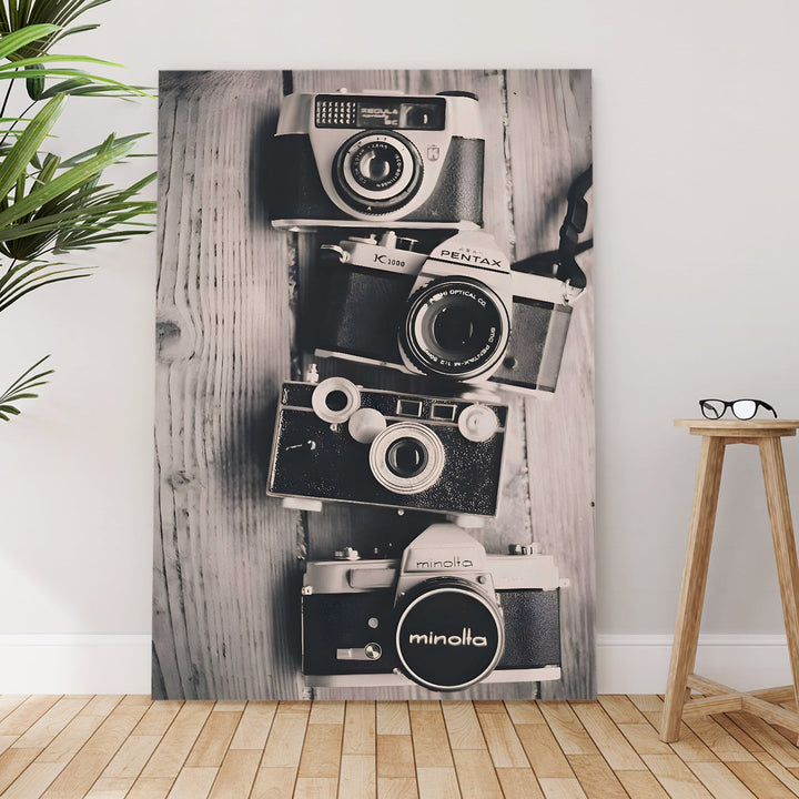 Shutter Nostalgia Wall Art Painting, HD Canvas Print, Framed, Ready to Hang. (POMWA314)