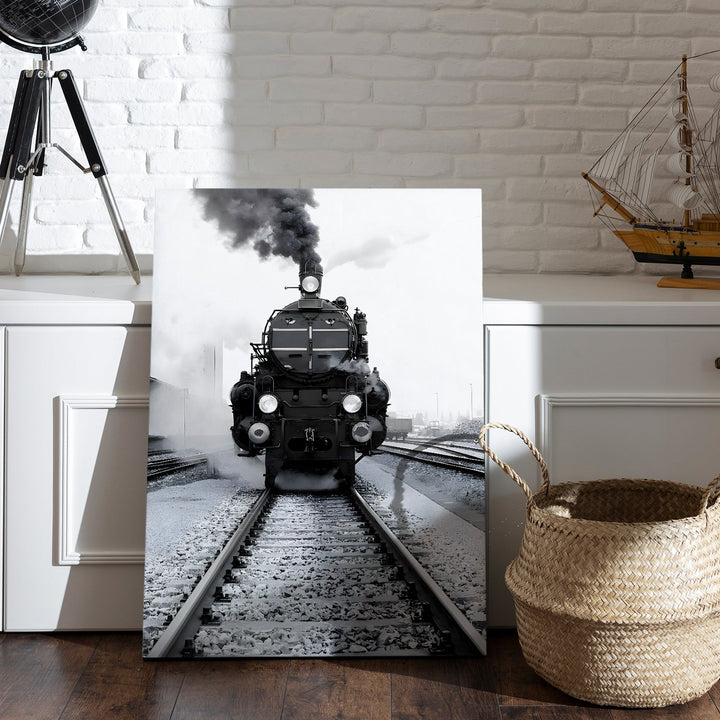 Tracks of Nostalgia Wall Art Painting, HD Canvas Print, Framed, Ready to Hang. (VINWA142)