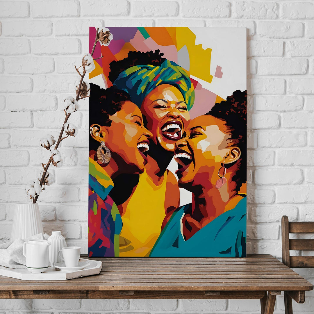 Laughter Unfiltered Wall Art Painting, HD Canvas Print, Framed, Ready to Hang. (POMWA239)