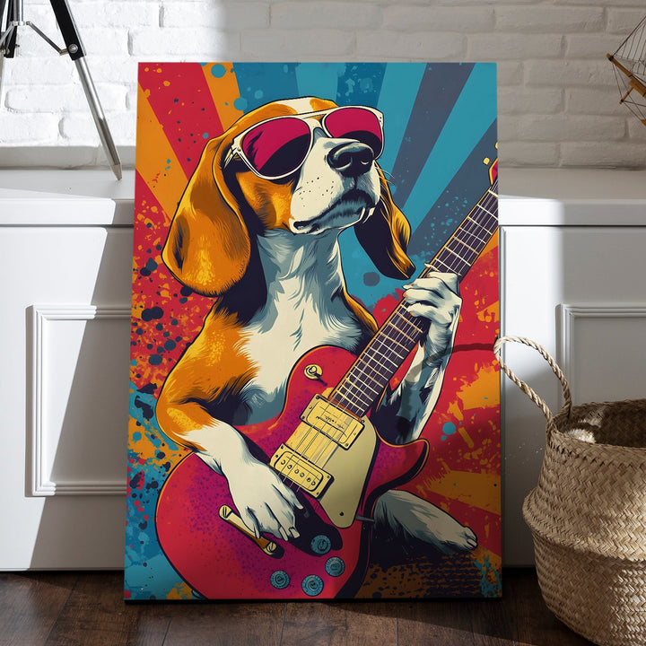 Rockstar Vibes Only Wall Art Painting, HD Canvas Print, Framed, Ready to Hang. (POMWA295)