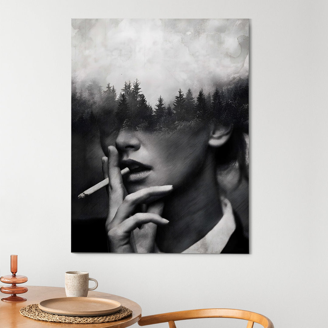 Mystic Mindscape Wall Art Painting, HD Canvas Print, Framed, Ready to Hang. (ABMWA136)