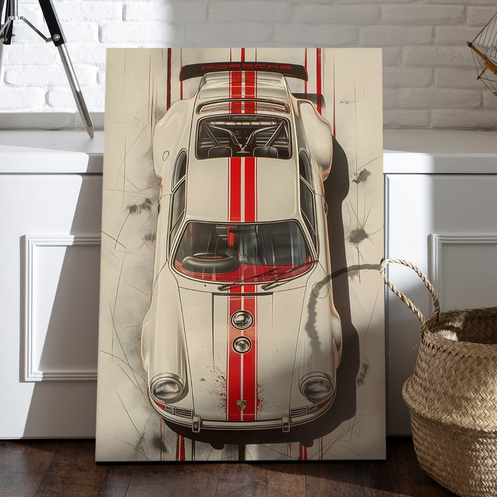 Vintage Vibes Wall Art Painting, HD Canvas Print, Framed, Ready to Hang. (POMWA216)