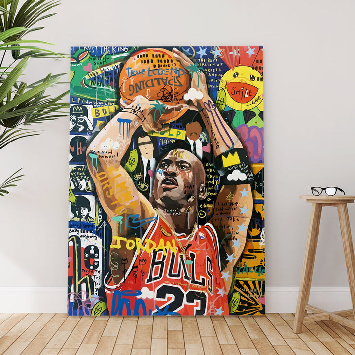 Jordan Street Royalty Wall Art Painting, HD Canvas Print, Framed, Ready to Hang. (POMWA280)