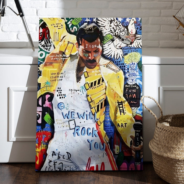 Electric Stage Vibes Wall Art Painting, HD Canvas Print, Framed, Ready to Hang. (POMWA251)