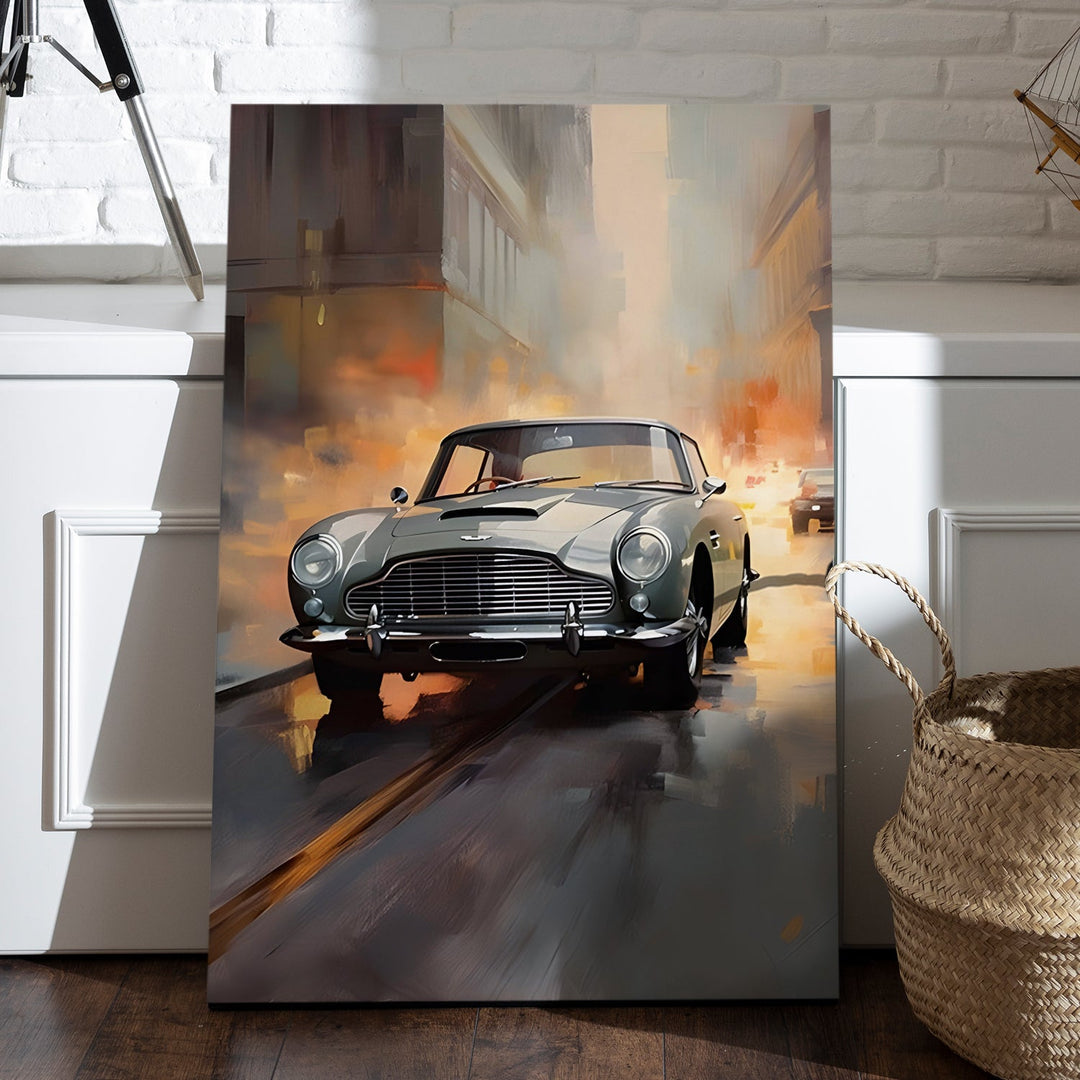 Silhouette of Speed Wall Painting, HD Canvas Print, Framed, Ready to Hang. (POMWA203)