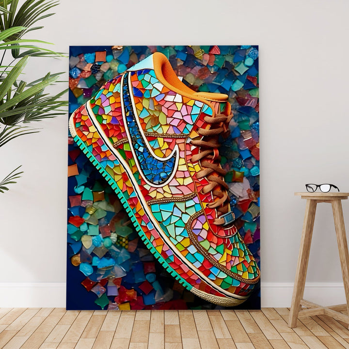Street Glass Drip Wall Art Painting, HD Canvas Print, Framed, Ready to Hang. (POMWA269)
