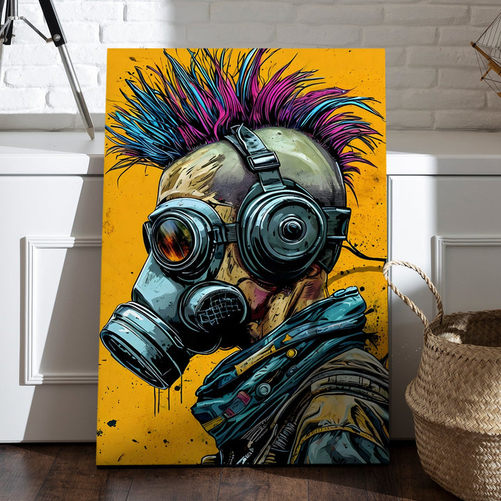 Neon Resistance Wall Art Painting, HD Canvas Print, Framed, Ready to Hang. (POMWA290)