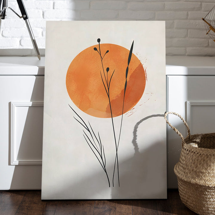 Golden Bloom Wall Art Painting, HD Canvas Print, Framed, Ready to Hang. (POMWA198)