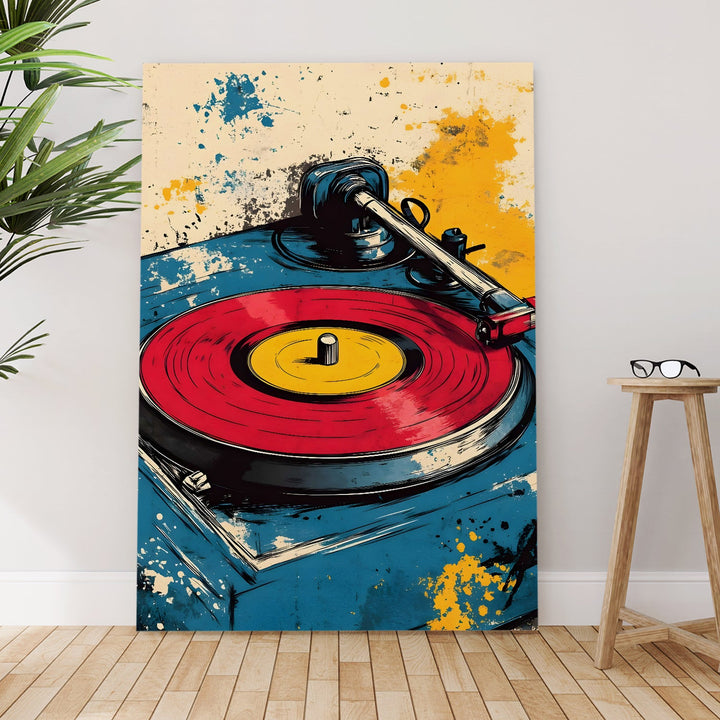 The Sound of Retro Wall Art Painting, HD Canvas Print, Framed, Ready to Hang. (POMWA303)