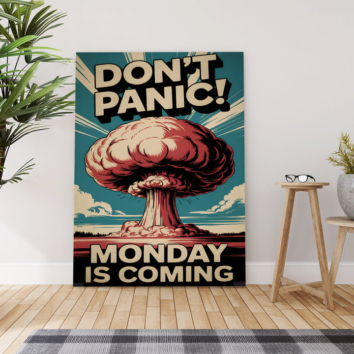 The Monday Explosion Wall Art Painting, HD Canvas Print, Framed, Ready to Hang. (MOWA96)