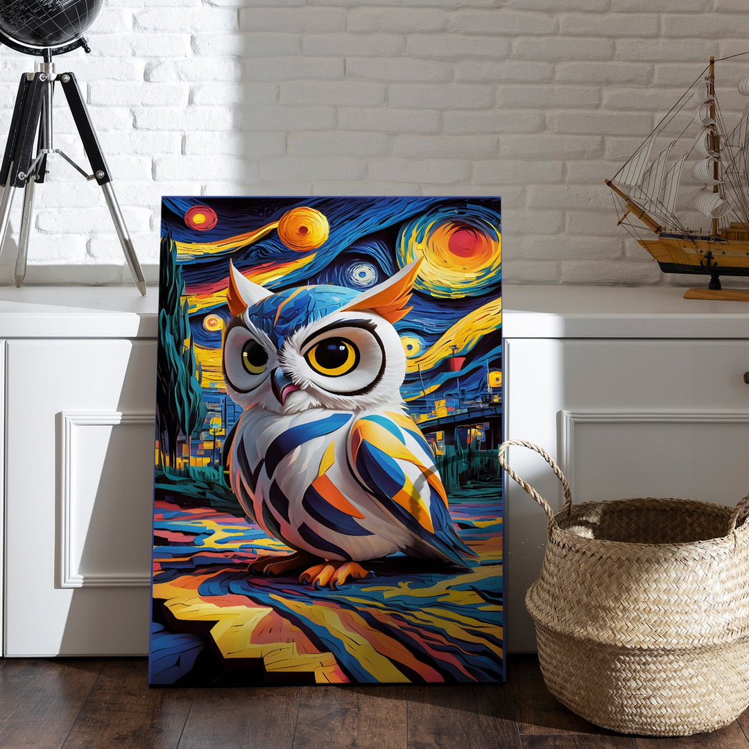Luminous Wisdom Wall Art Painting, HD Canvas Print, Framed, Ready to Hang. (VVGWA130)