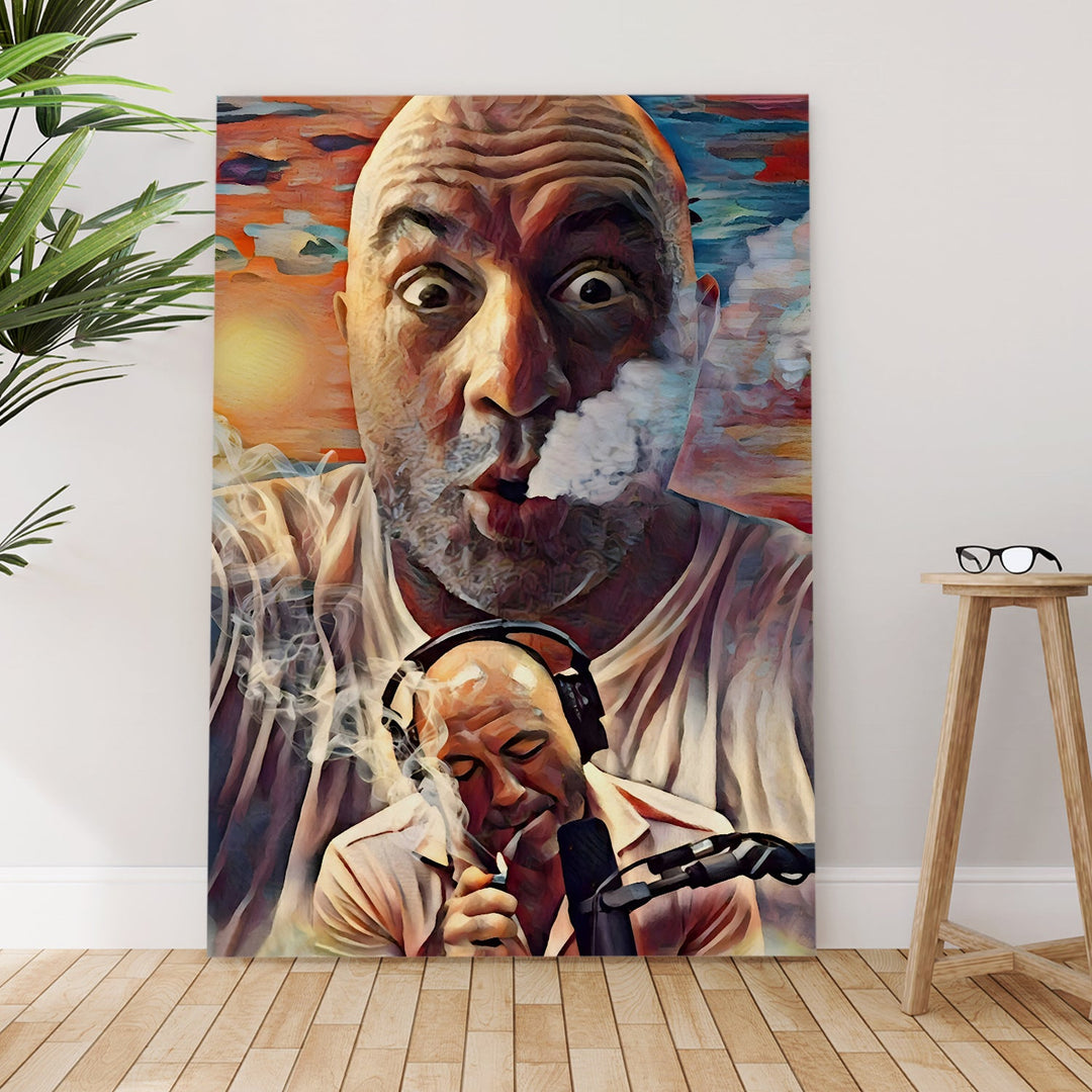 Smoke & Thoughts – Bold Artistic Portrait Wall Art, HD Canvas Print, Framed, Ready to Hang. (POMWA330)