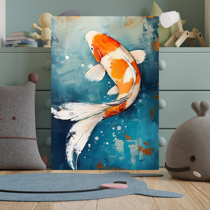Ripples of Fortune Wall Art Painting, HD Canvas Print, Framed, Ready to Hang. (ABMWA103)