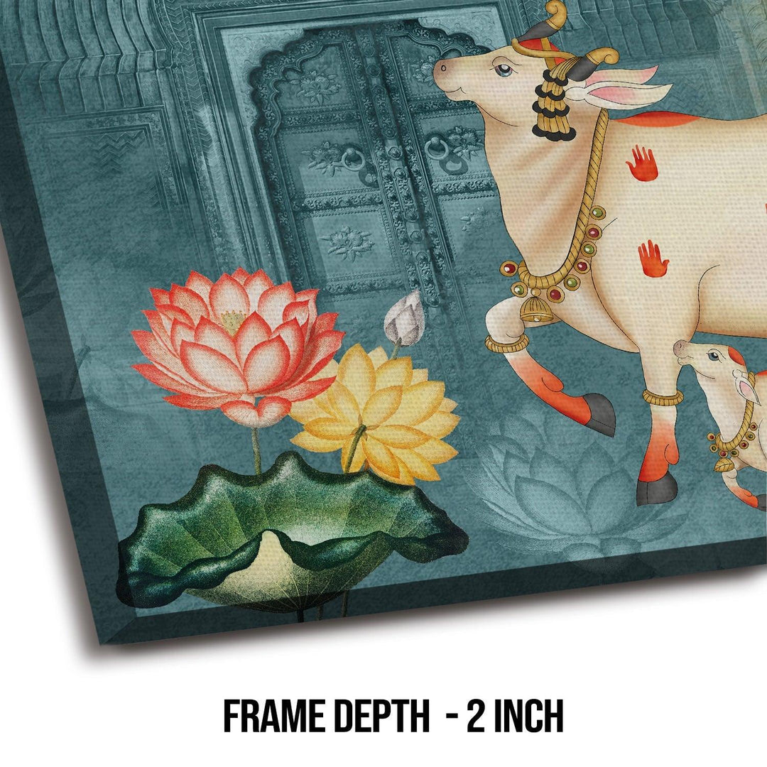 Indian Traditional Pichwai Canvas Painting for Home and Office Decor (PICHWA01)