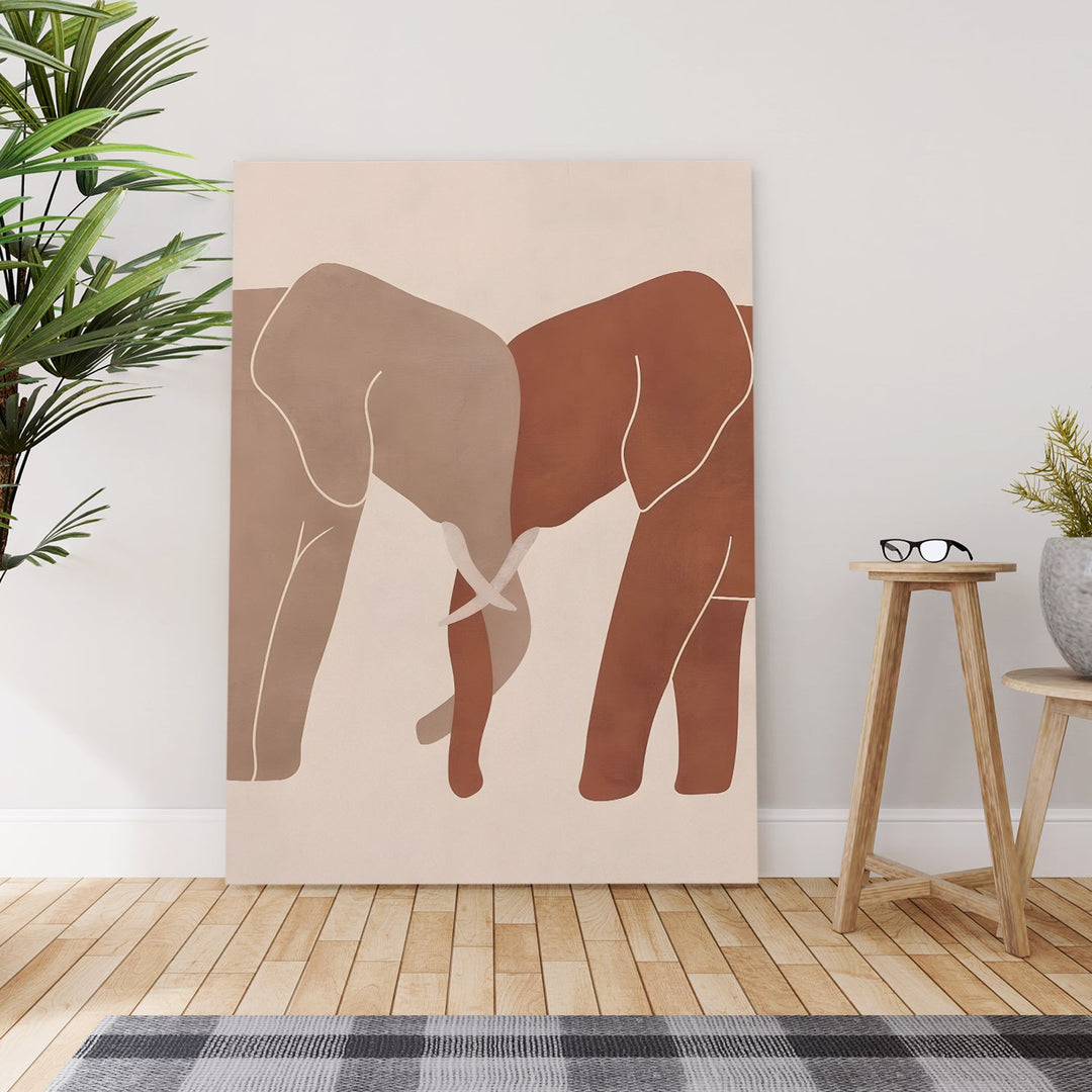 Boho and Chic Art Canvas Gallery Wrap Painting | Eclectic Modern Art Theme (BOWA19)